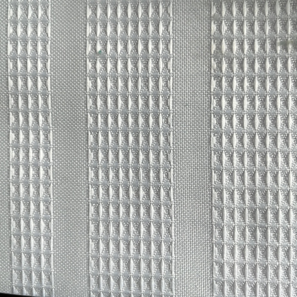 New White Shower Curtain and Hooks - Picture 2 of 5